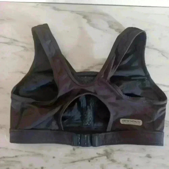 Brooks Black Sports Bra 32B - Picture 3 of 10